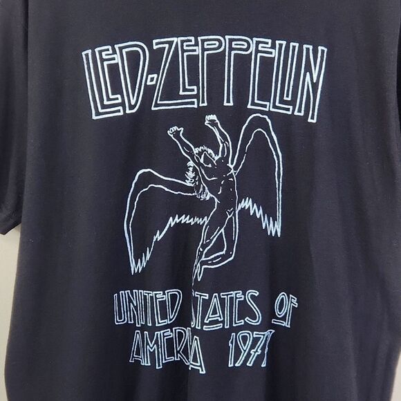 Led Zeppelin Vtg Inspired Icarus Swan United States of America 1977 Tour Tee L - Picture 3 of 4